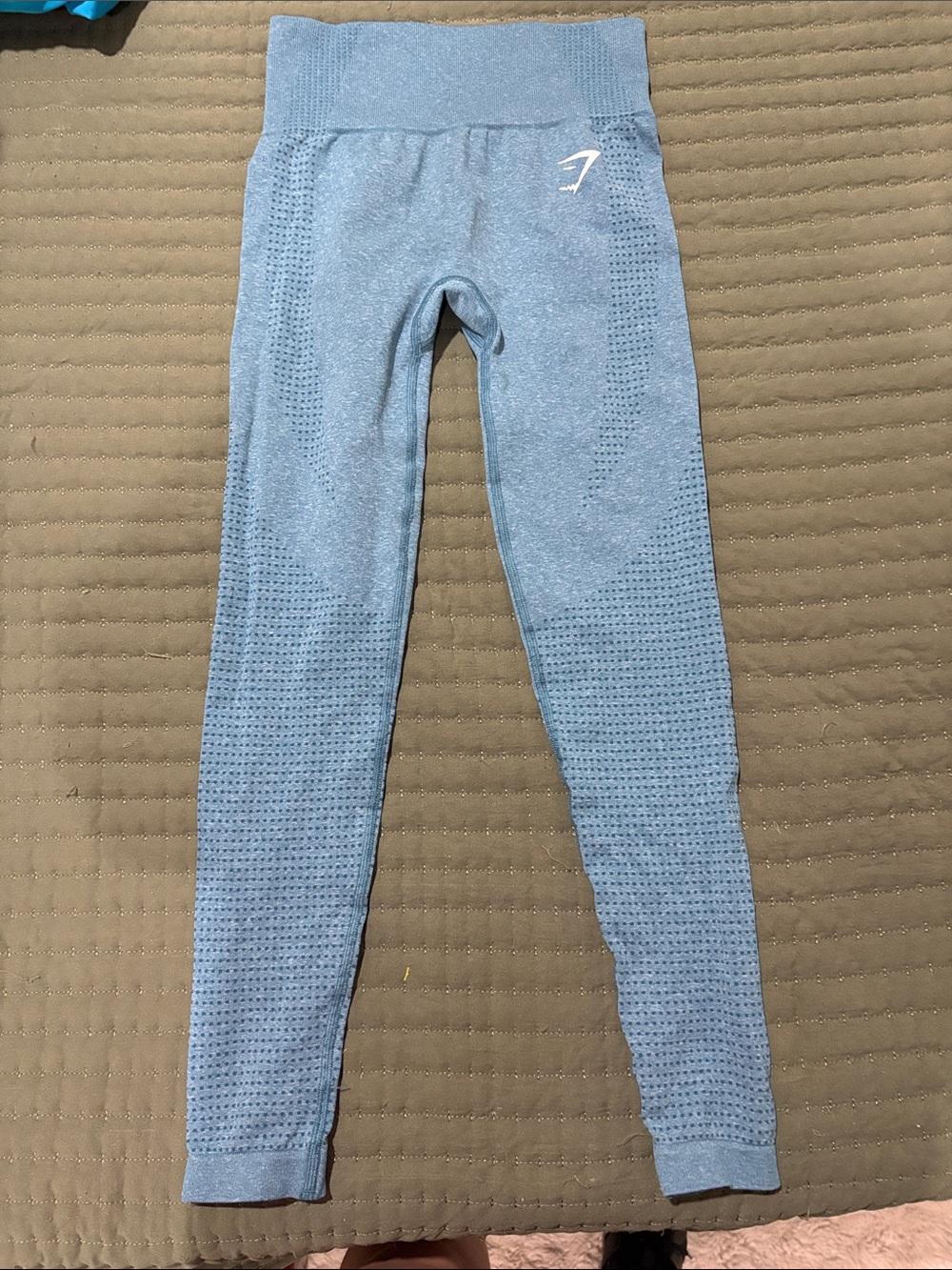 Gymshark Kids Seamless High-Waist Leggings - Sky Blue